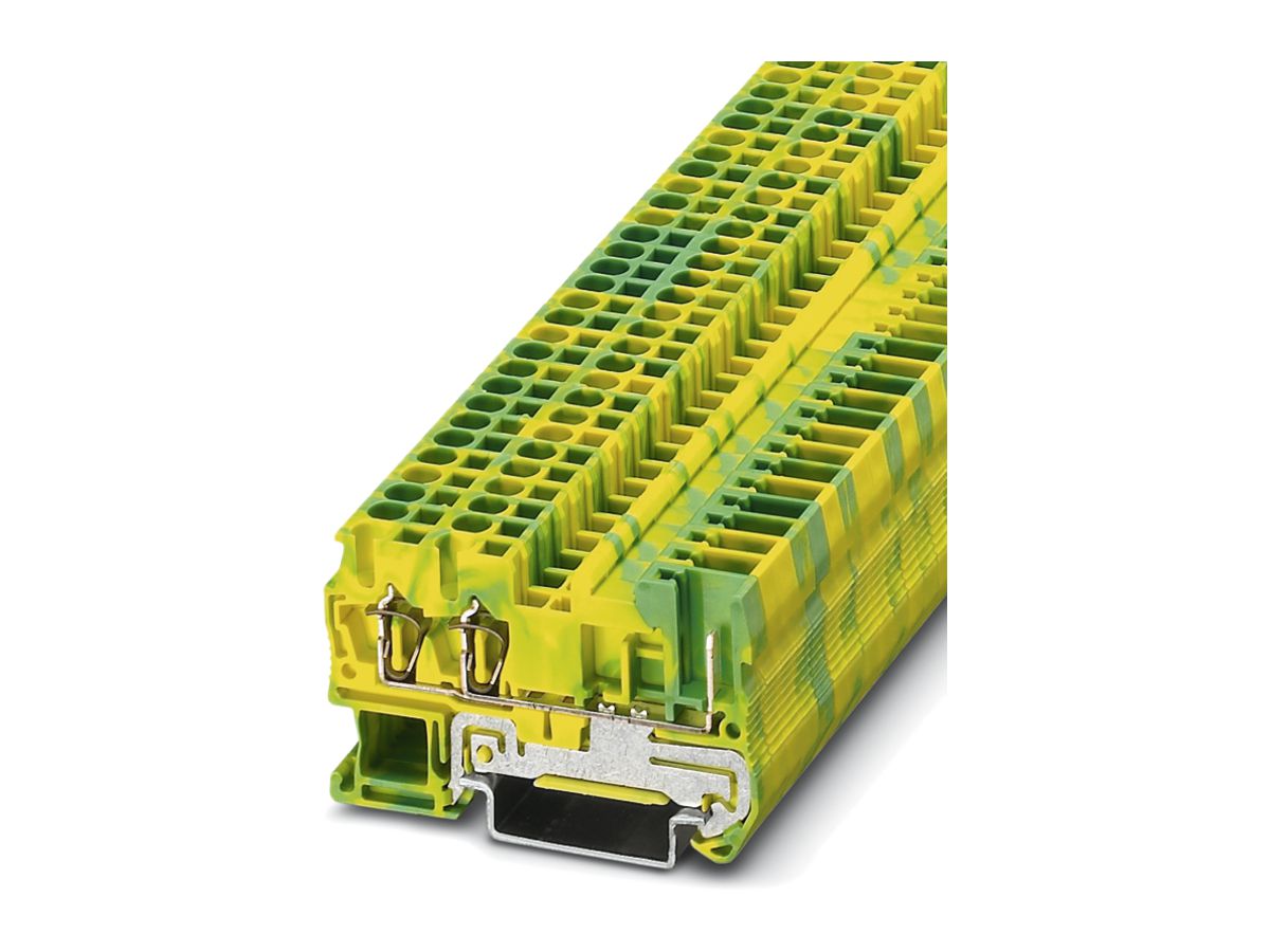 Durchgangsreihenklemme 0.08…4mm² grün/gelb, ST 2.5-TWIN/1P-PE