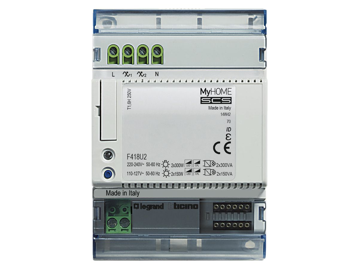 REG-Universal-2-Kanal-Dimmer Legrand MyHOME 2×300 VA