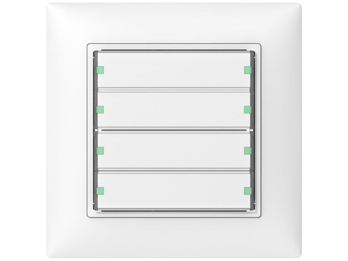 UP-Taster SIDUS 4/8 mit LED weiss