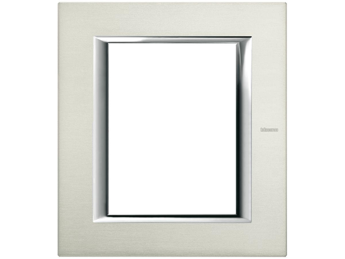 Abdeckrahmen Al gebürstet Axolute 141.5×127mm