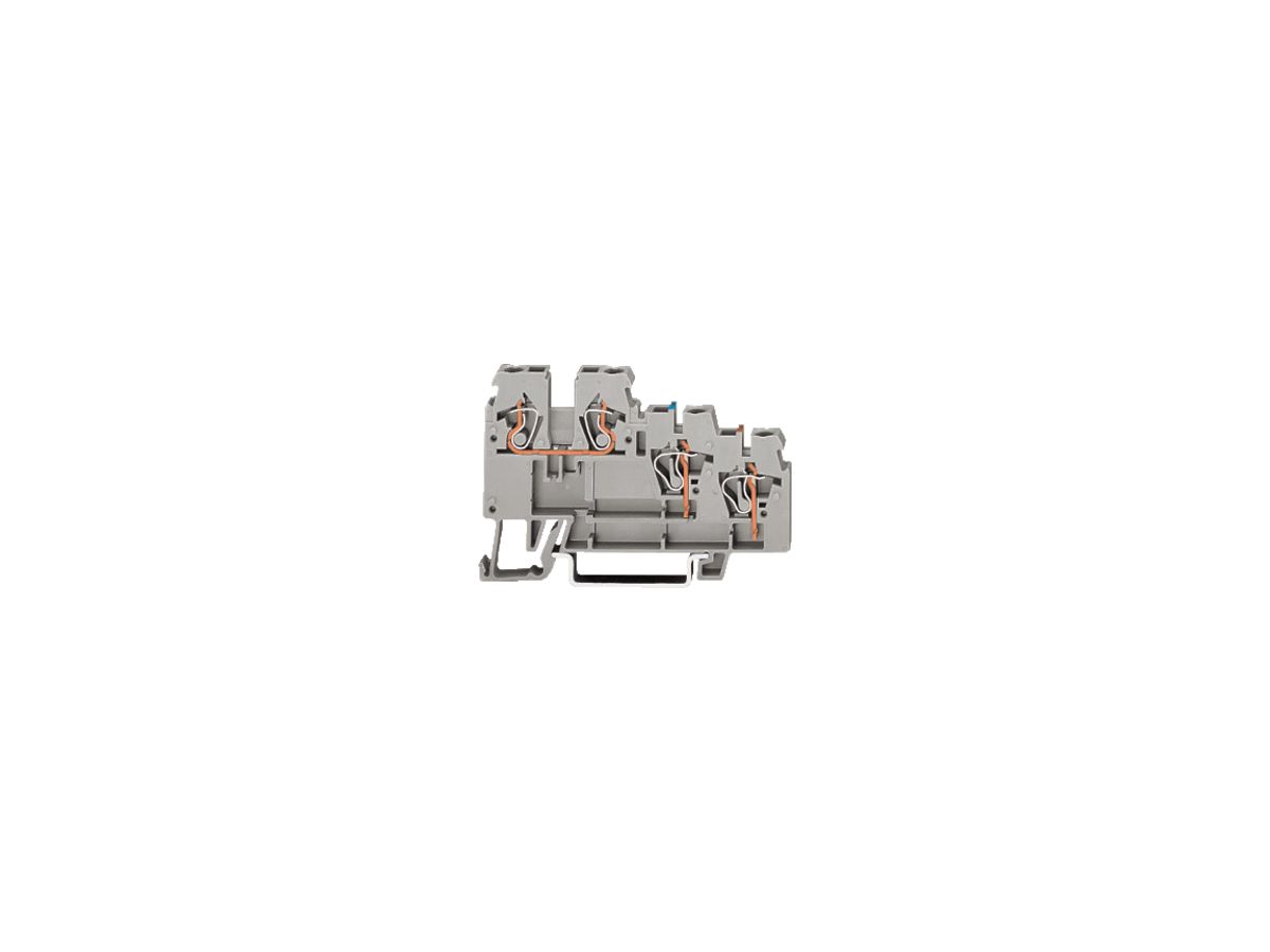 Initiatorenklemme WAGO 2.5mm² 3L grau