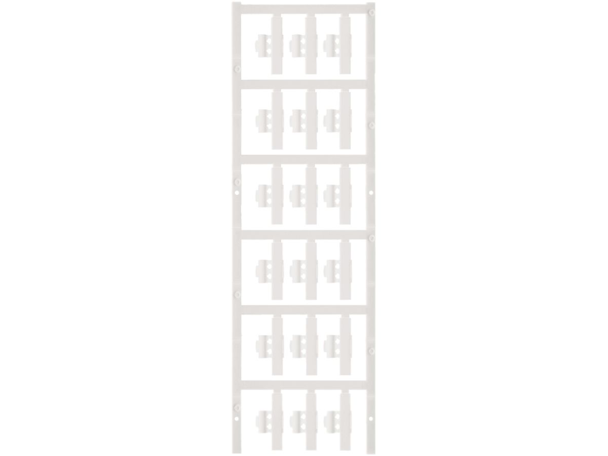 Leitermarkierer Weidmüller MultiCard SFC für Ø1.5…2.5mm 30×5.8mm PA66 weiss