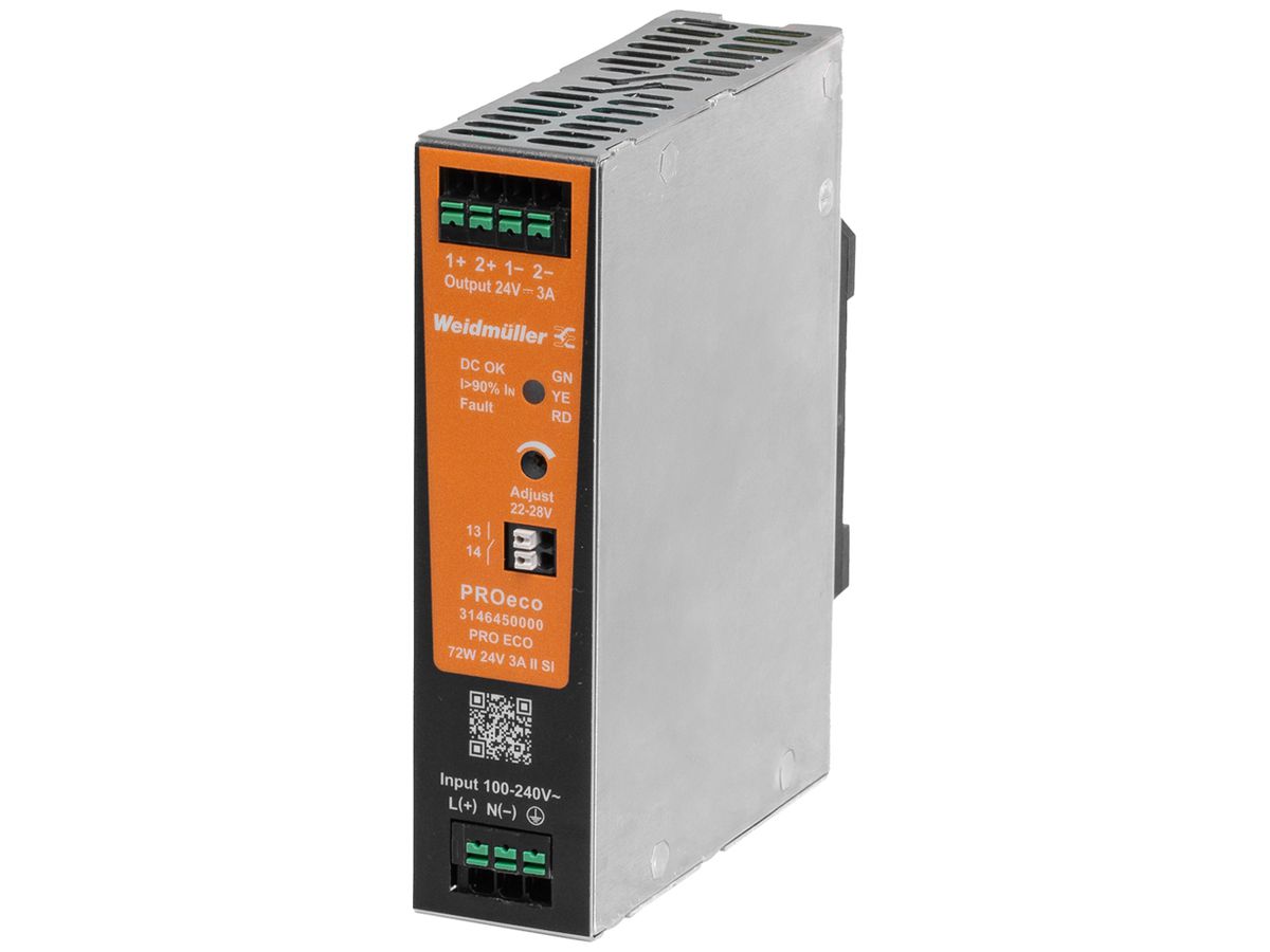 EB-Schaltnetzgerät WM PRO ECO 85…264VAC 110…370VDC OUT:22…28V 240W
