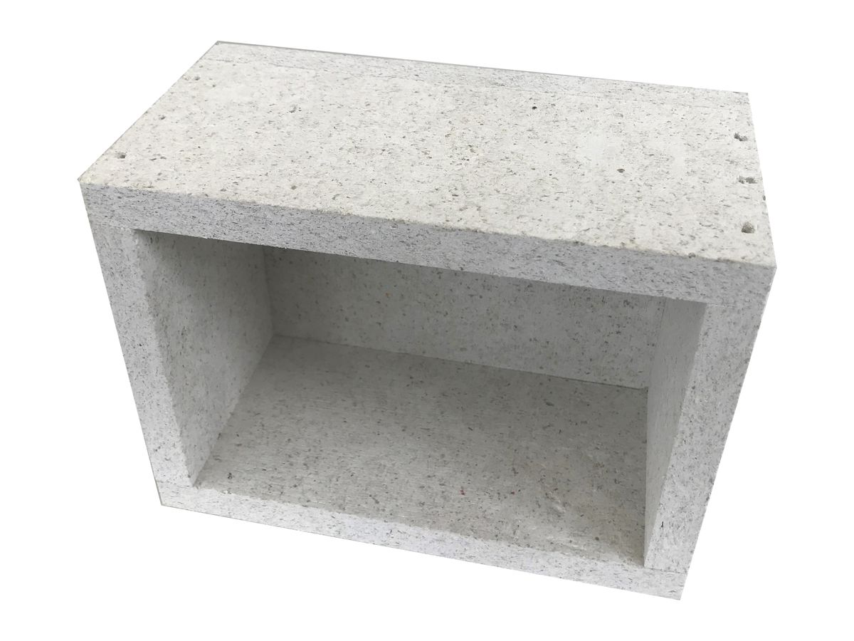 EB-Gehäuse Fire-Stop-Box, Gipsfaserplatte, 220×160×160 mm, grau