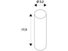 LED-Lampe SLV E27 11W 1250lm 2700K DIM klar Ø32×175mm