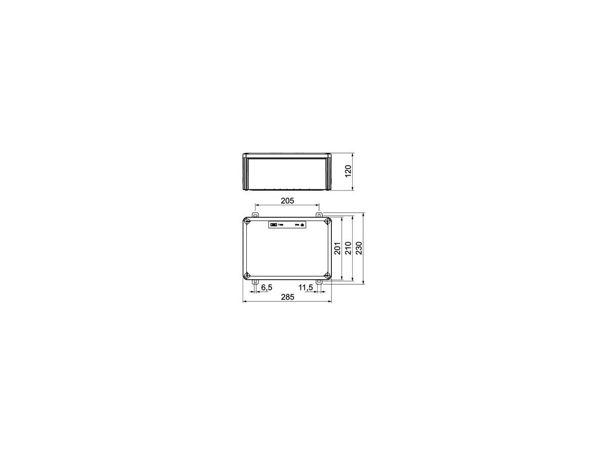 Kabelabzweigkasten Bettermann E30-E90 unbestückt 285×201×120mm or