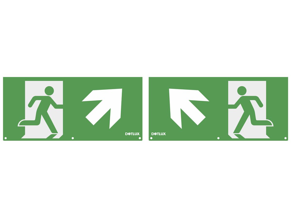 Piktogramm-Set DOTLUX je 1×Pfeil diagonal links/rechts oben