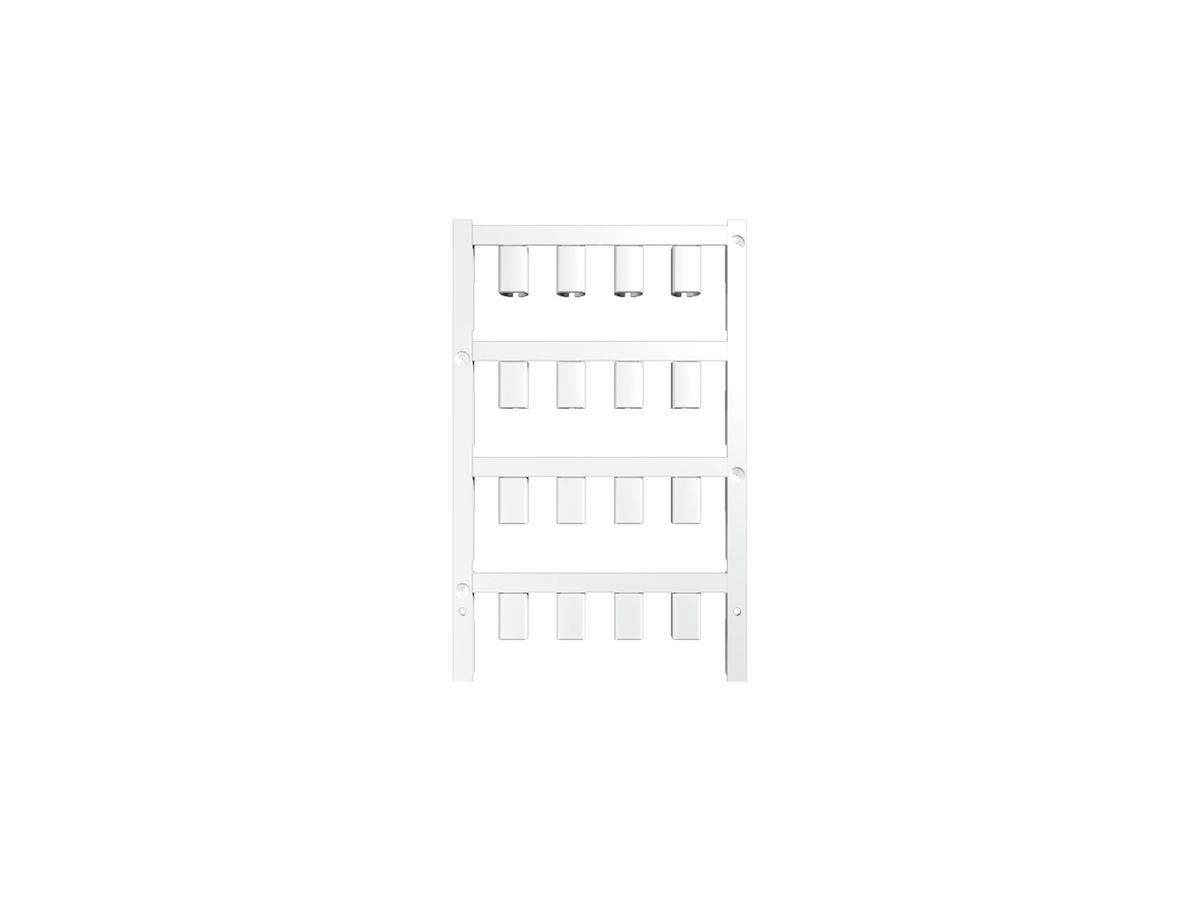 Leitermarkierer Weidmüller MultiCard SF für Ø4.7…7.4mm 12×7.4mm PA66 weiss