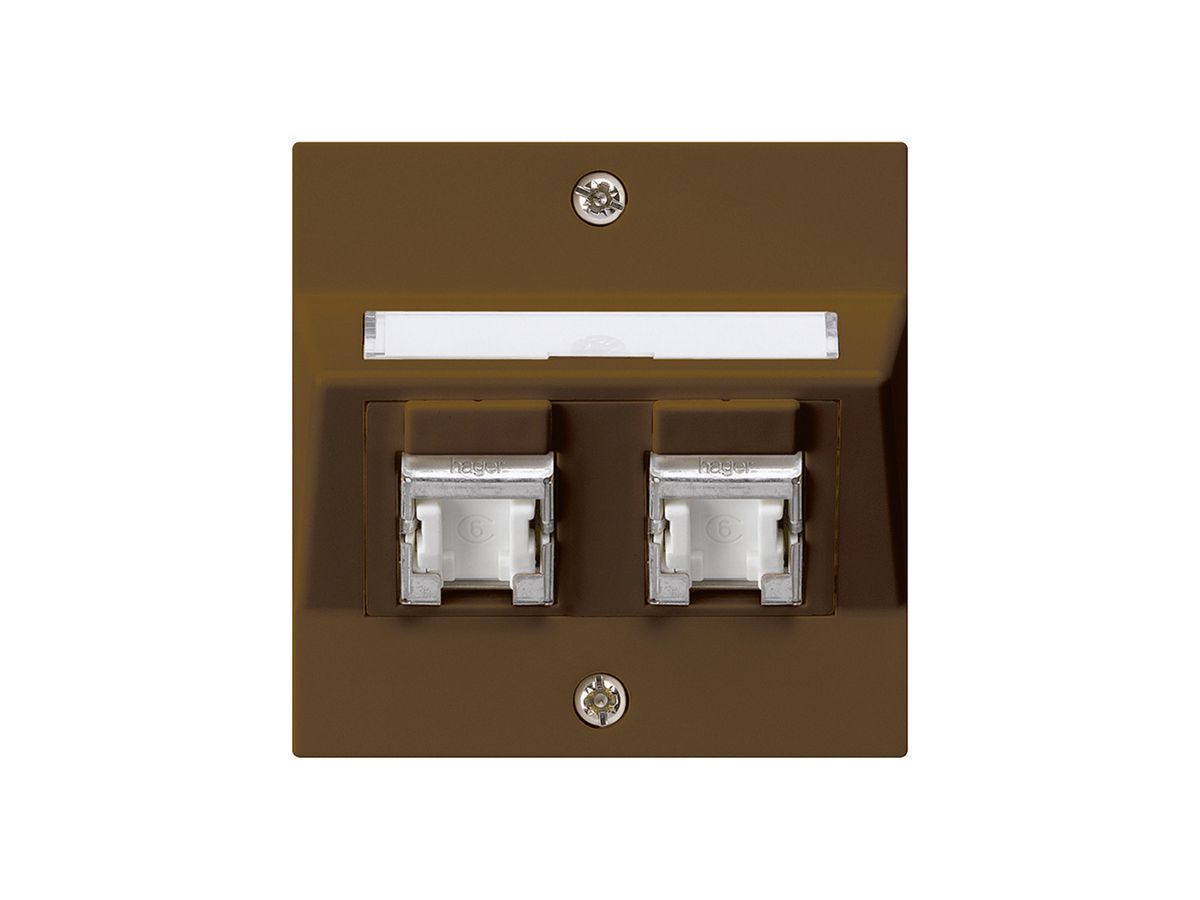UP-Dose kallysto A Kat.6 2RJ45/s braun