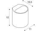 Wandleuchte SLV PLASTRA, G9 42W Gips IP20 weiss