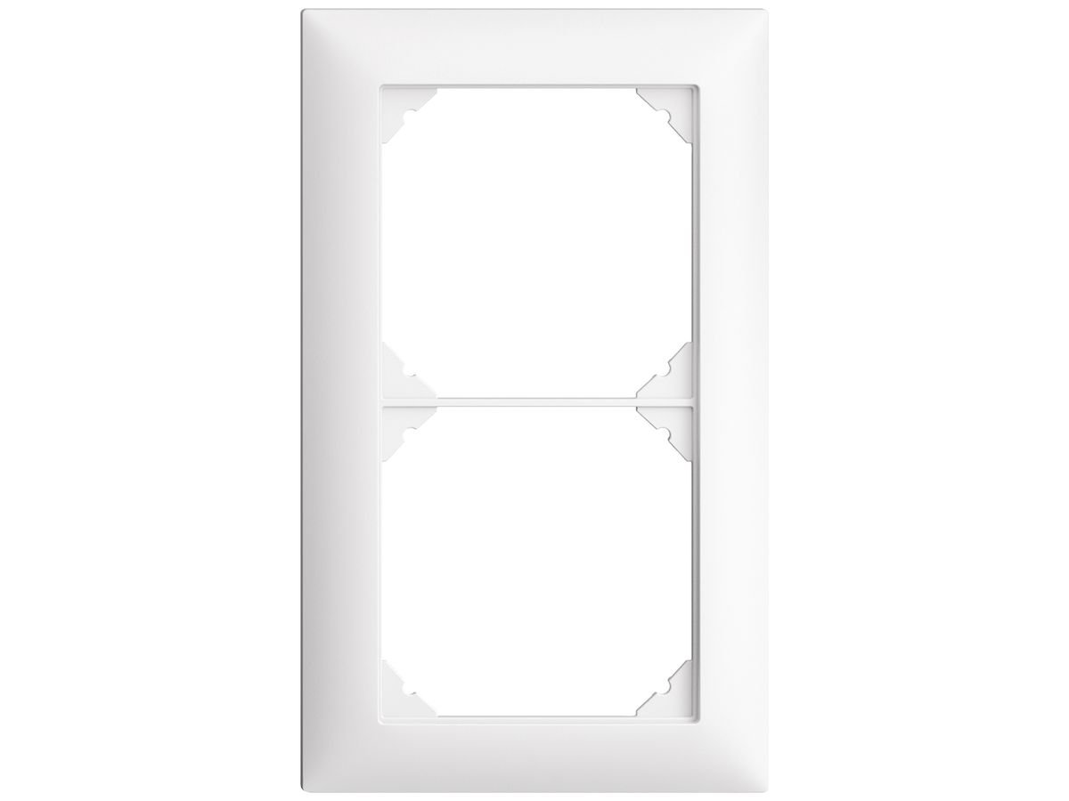 UP-Kopfzeile EDIZIOdue SNAPFIX® 2×1 vertikal 88×148mm weiss