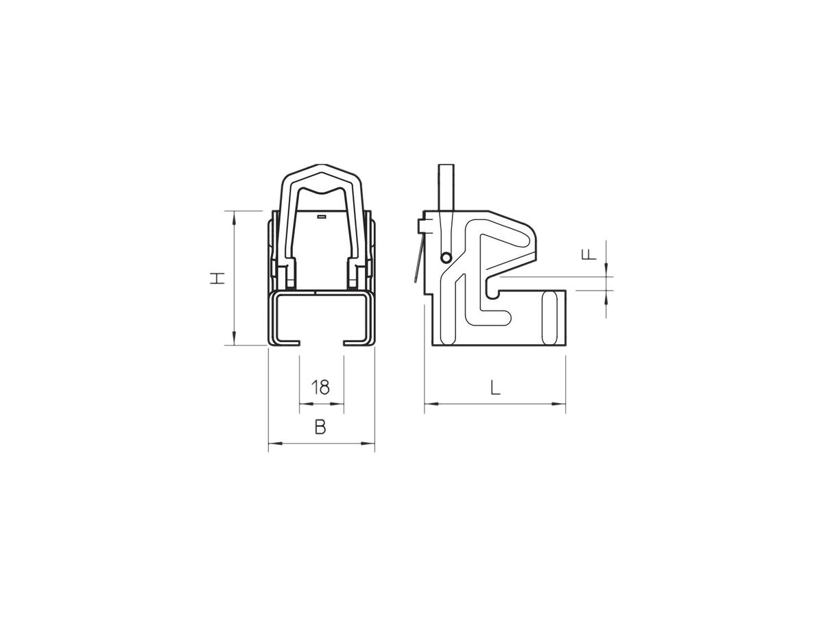 Trägerklammern Bettermann 5…11mm