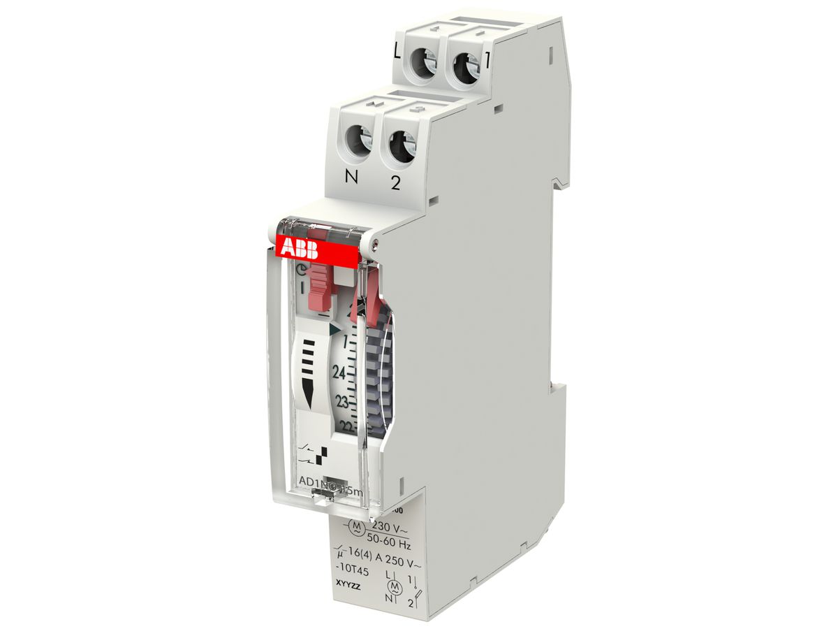 REG-Schaltuhr analog ABB AD1NO-15m 230VAC 16A 1-Kan 15Min