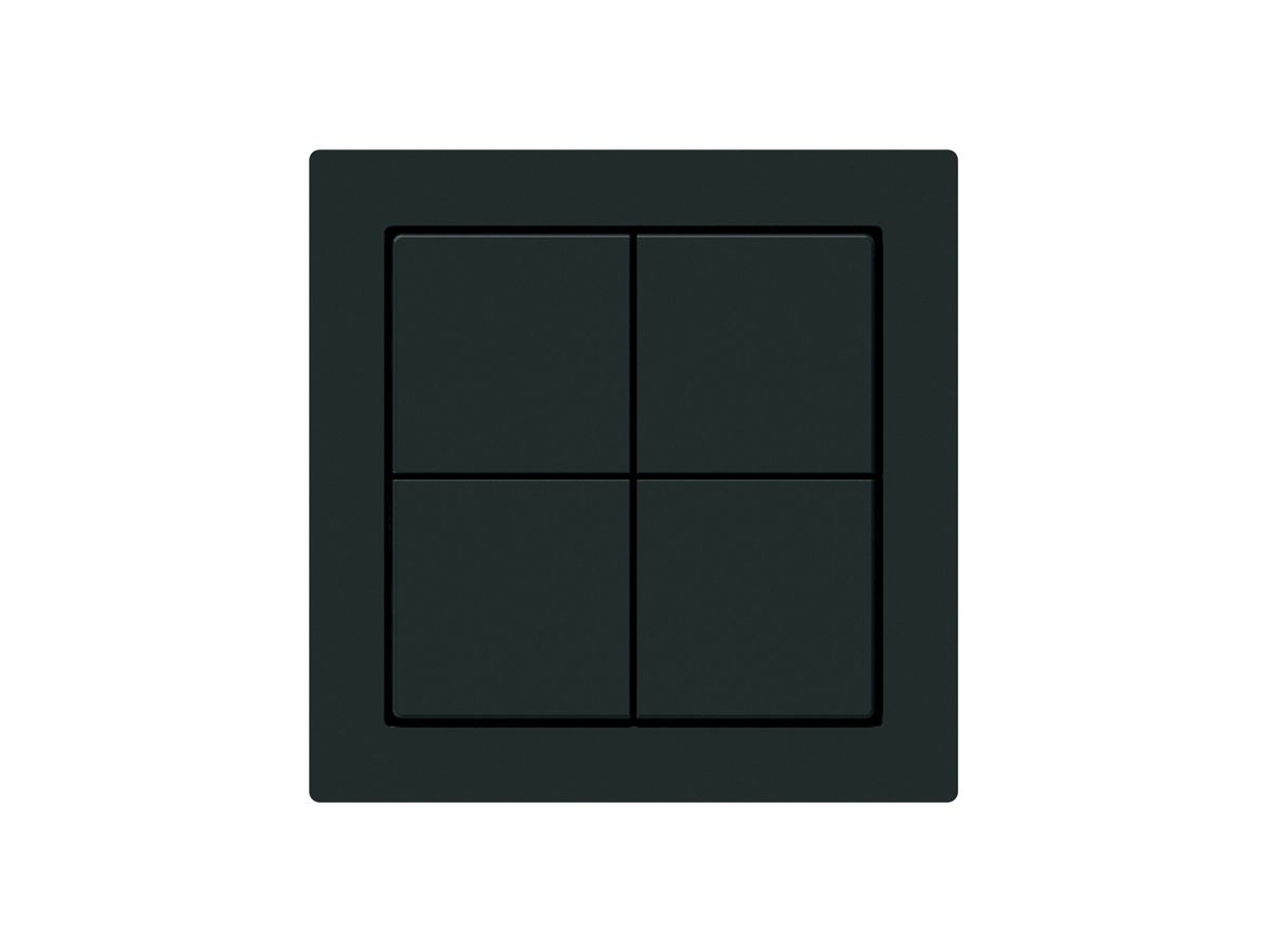 KNX-Taster Hager BA kallysto A 4-fach 60×60mm schwarz