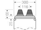 Anschlussflansch Hensel Mi FP 72