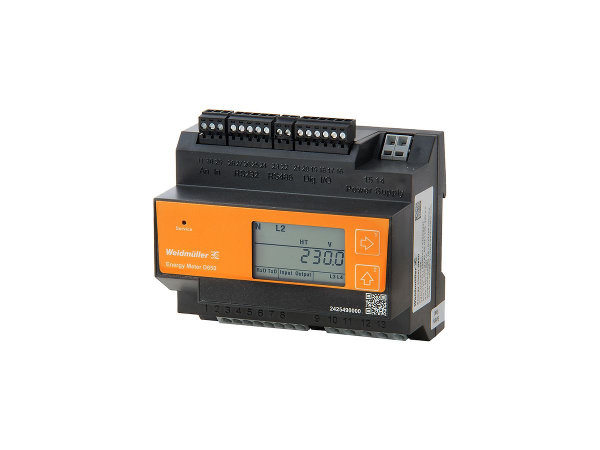 Energiemessgerät Weidmüller ENERGY METER D650 Modbus RTU