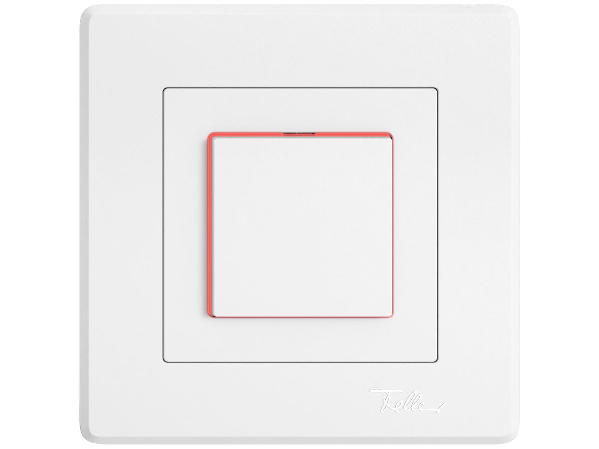 UP-Leuchtdruckschalter EDIZIO.liv SNAPFIX® 6/1L Seitenlinse LS rot ws