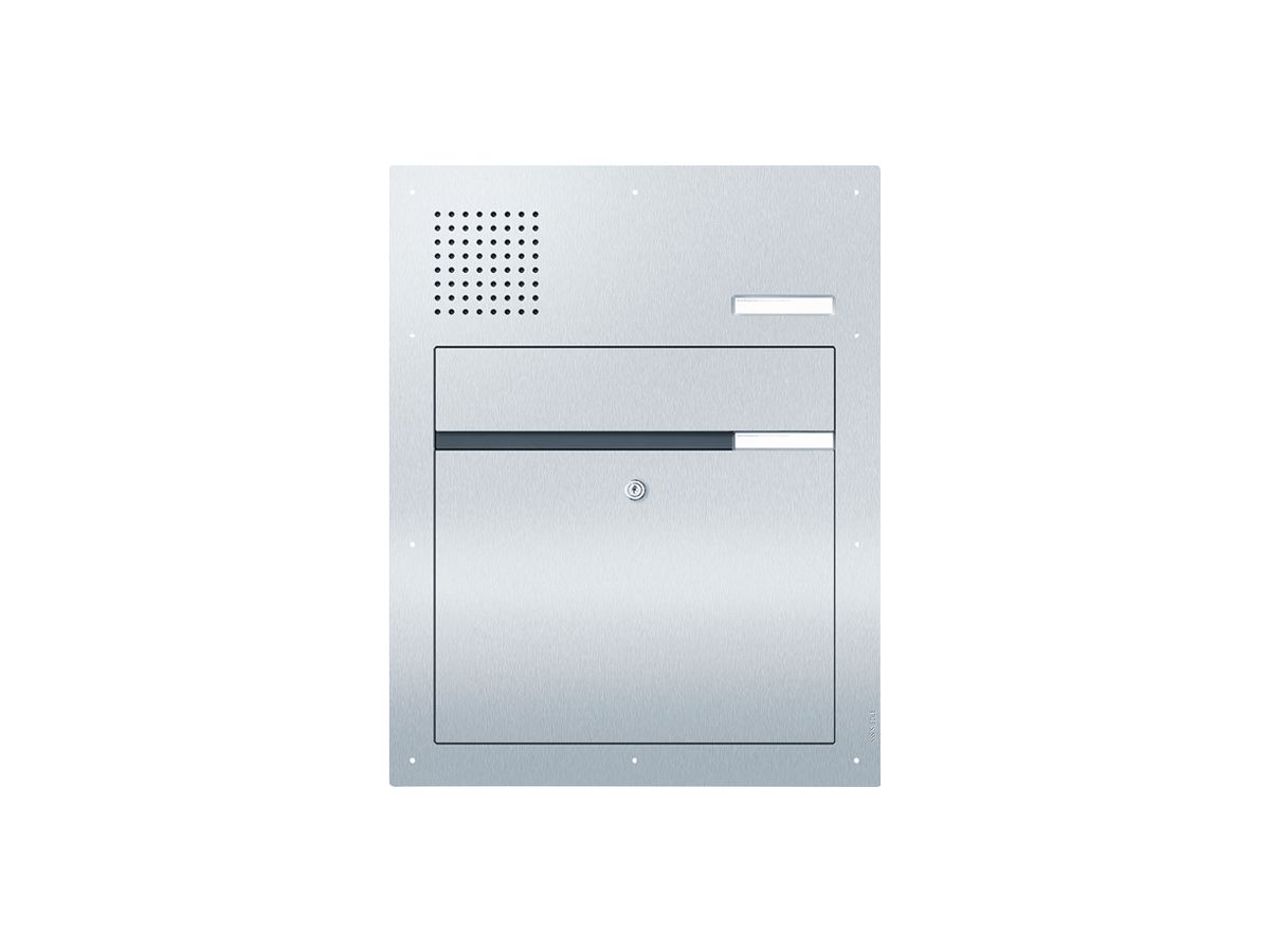 Briefeinwurfklappe Audio Siedle Classic 3 Module silber 598×466mm
