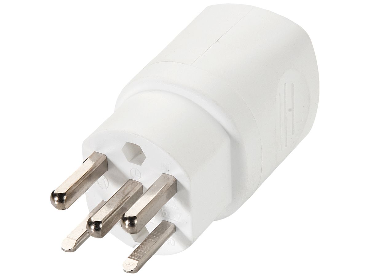 Stecker ELBRO T25 weiss 16A 400V