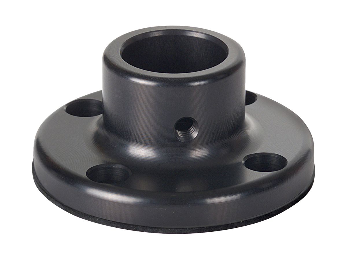 Fuss WERMA, für Rohr Ø25mm, Metall, für Signalsäule, schwarz