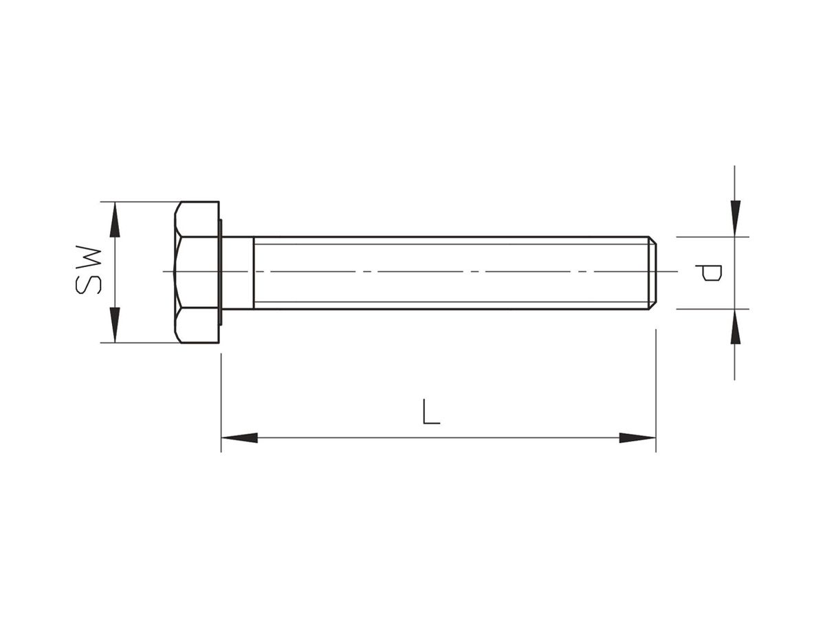 Sechskantschraube Bettermann M10×80mm