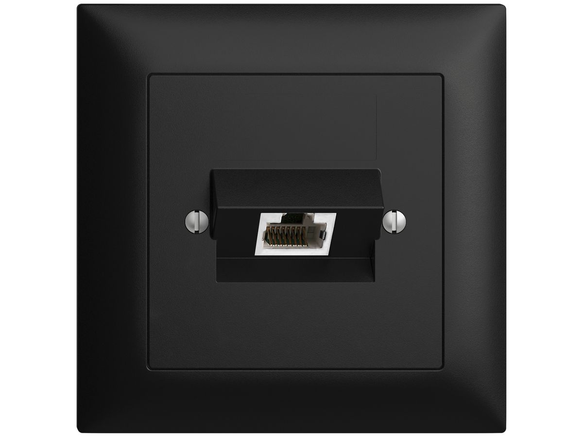 UP-Dose 1×RJ45/s 4P ITplus EDIZIOdue schwarz