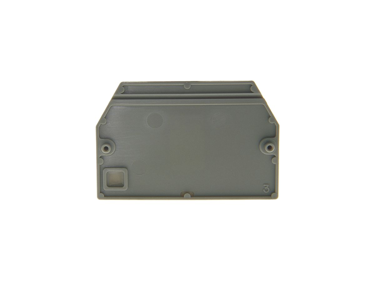 Trenn-/Abschlusswand Woertz 4mm² grau für F W35320/4