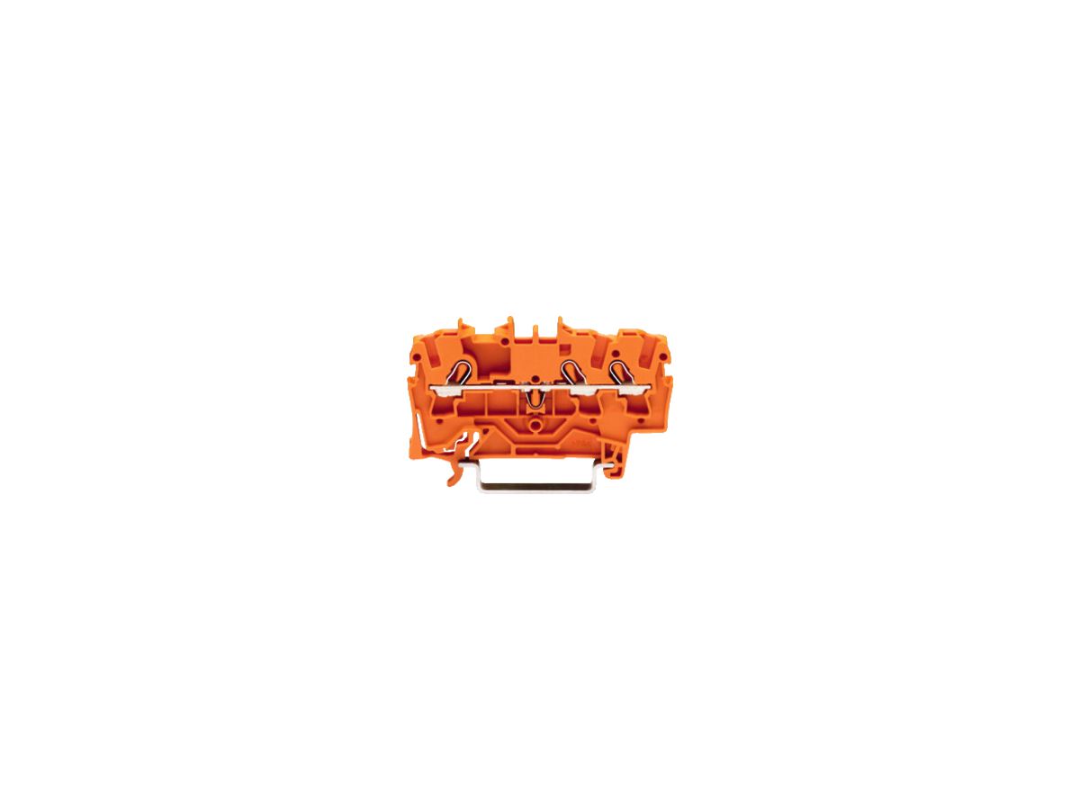 Durchgangsklemme WAGO TOPJOB-S 2.5mm² 3L orange Serie 2002