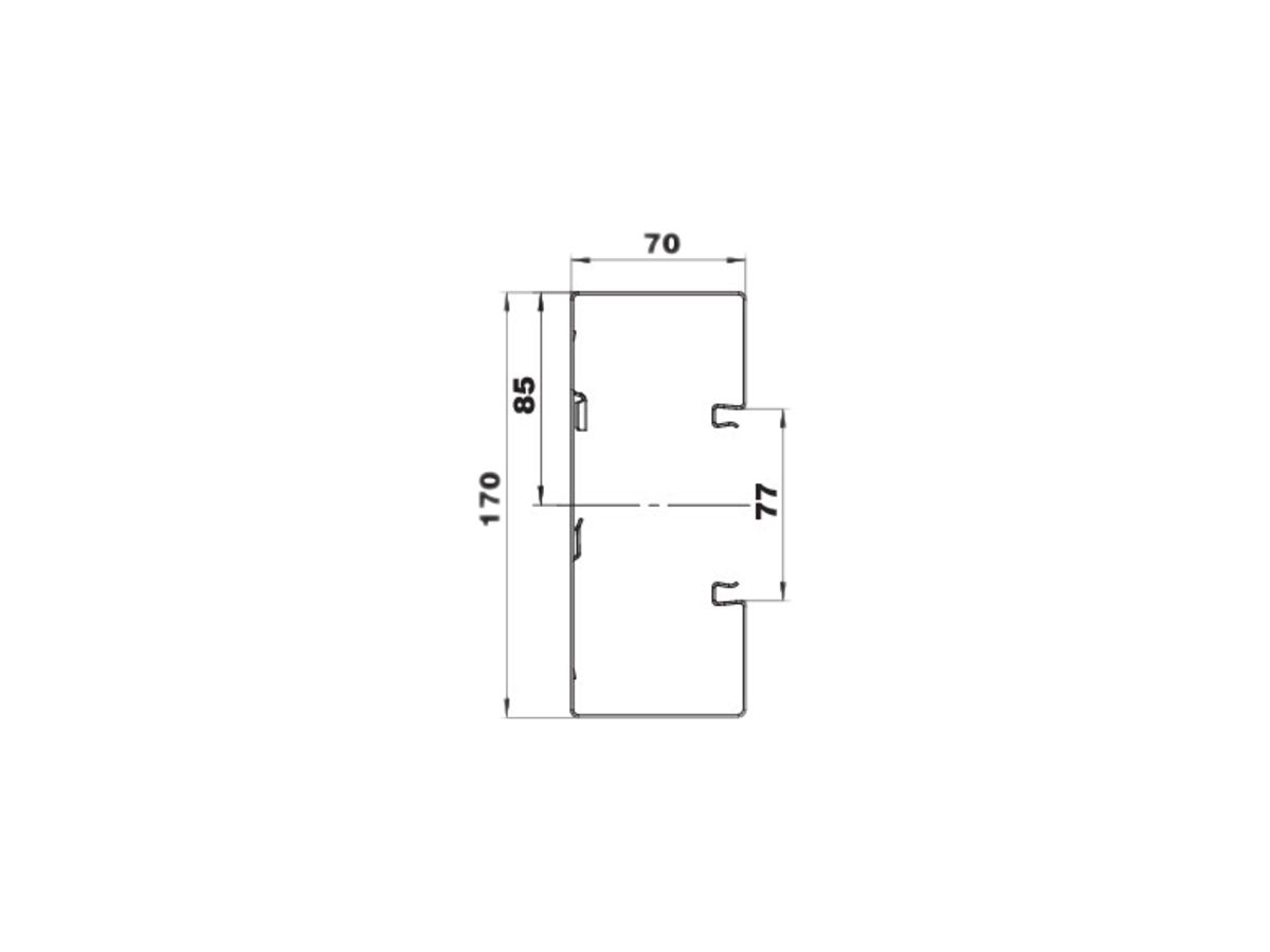 Grundprofil Bettermann GS-S70170 verzinkt