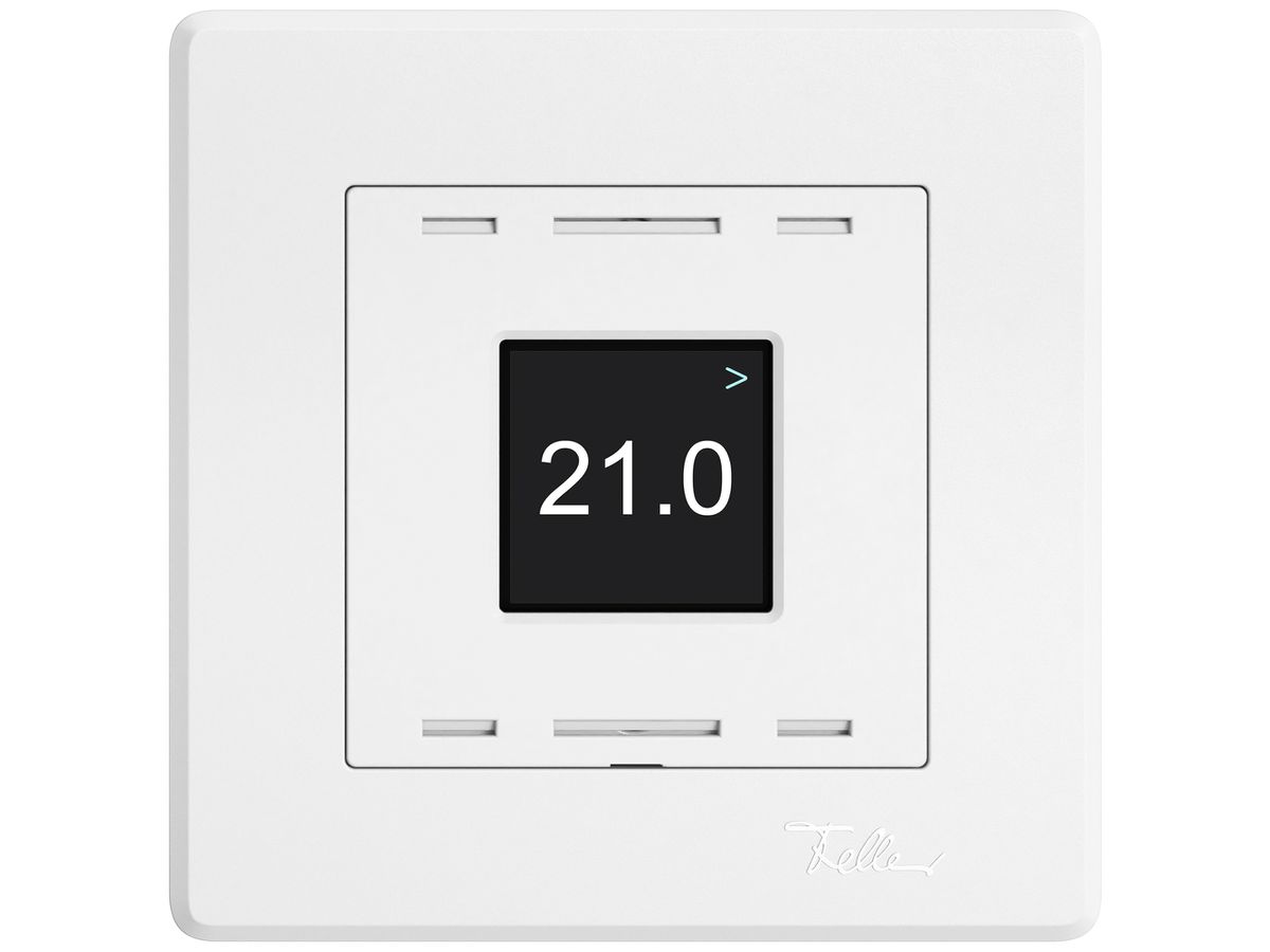 UP-Bedienaufsatz zu Raumtemperatursensor EDIZIO.liv Wiser SNAPFIX® weiss