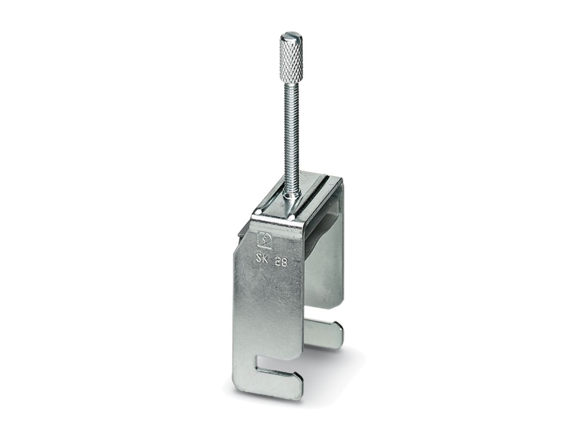 Schirmanschlussklemme SK 28, Schirm auf Sammelschiene
