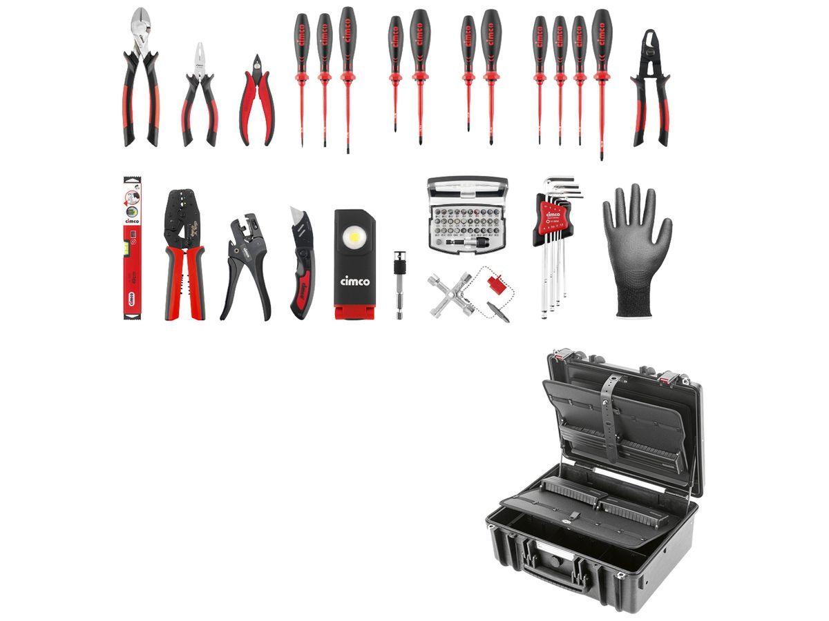 Werkzeugkoffer Cimco Gigant-S Industry 33-tlg Koffer