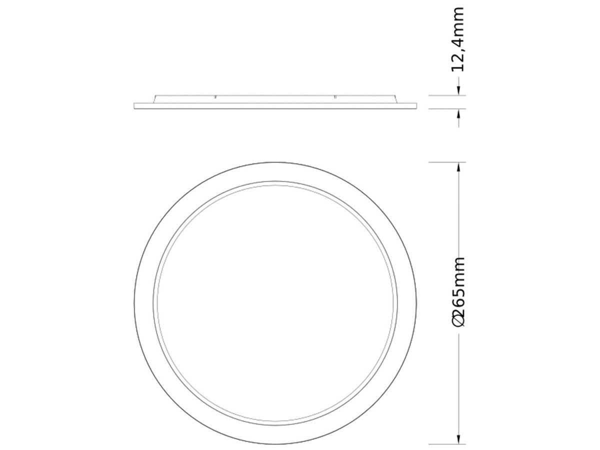 Zierring LEDVANCE COMFORT Aluminium Ø265×12.4mm schwarz