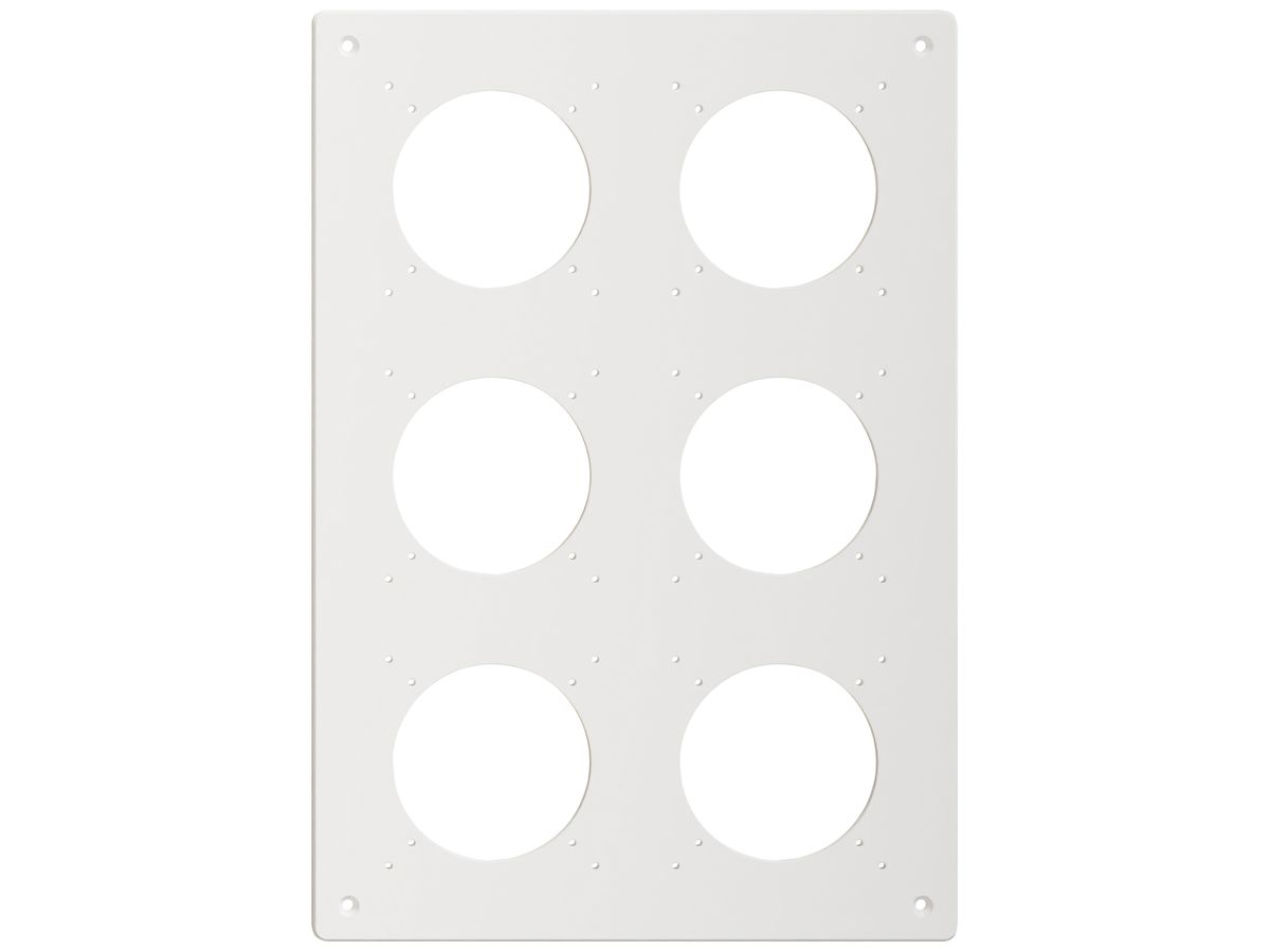 NUP-Kopfzeile Feller NEVO, 3×2, für N.CO-Apparate, weiss