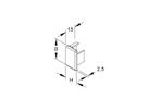 Abschlussplatte HKL br für 18×30mm