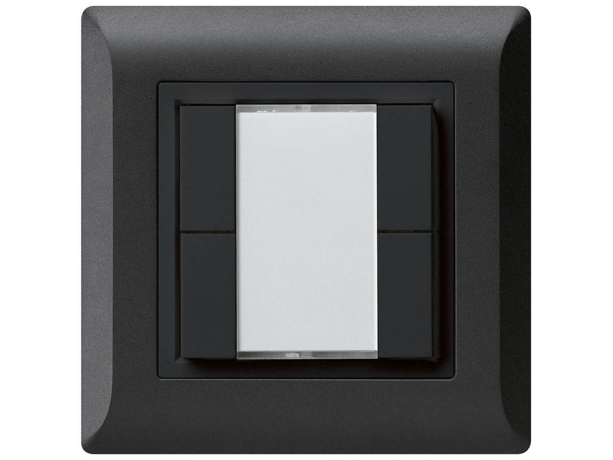 UP-Universaltaster 4×kallysto.line mit LED schwarz