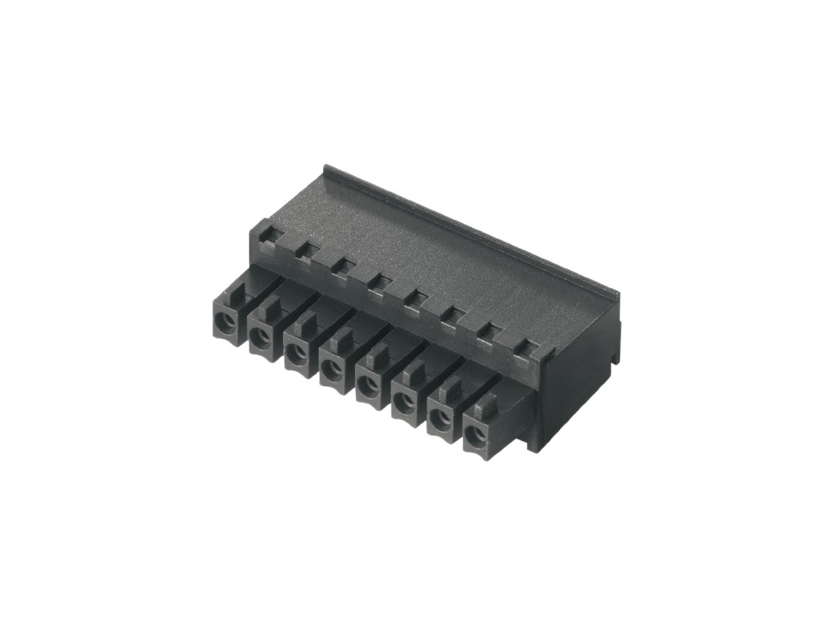 Buchsenstecker Weidmüller BCZ geschlossen 3.81mm 4L verzinnt schwarz