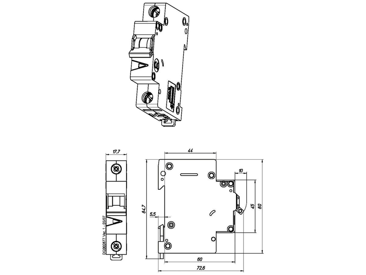 Leitungsschutzschalter Eaton FAZ-D4/1 1P 230V D 4A 10kA 1TE