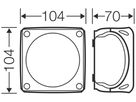 AP-Abzweigdose Gustav Hensel KF 0402 P 104×104×70mm Kunststoff IP69 gu