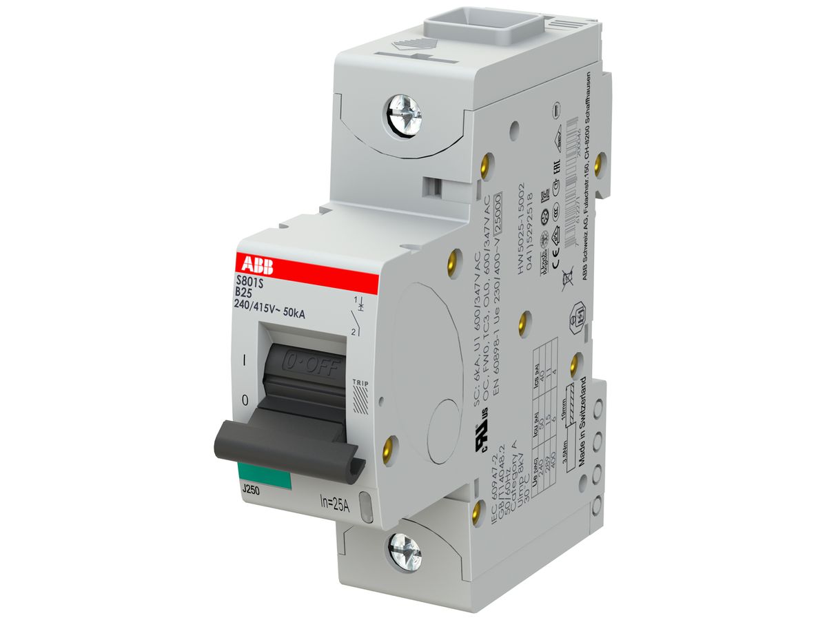 Leitungsschutzschalter ABB S801S-B 25A 50kA