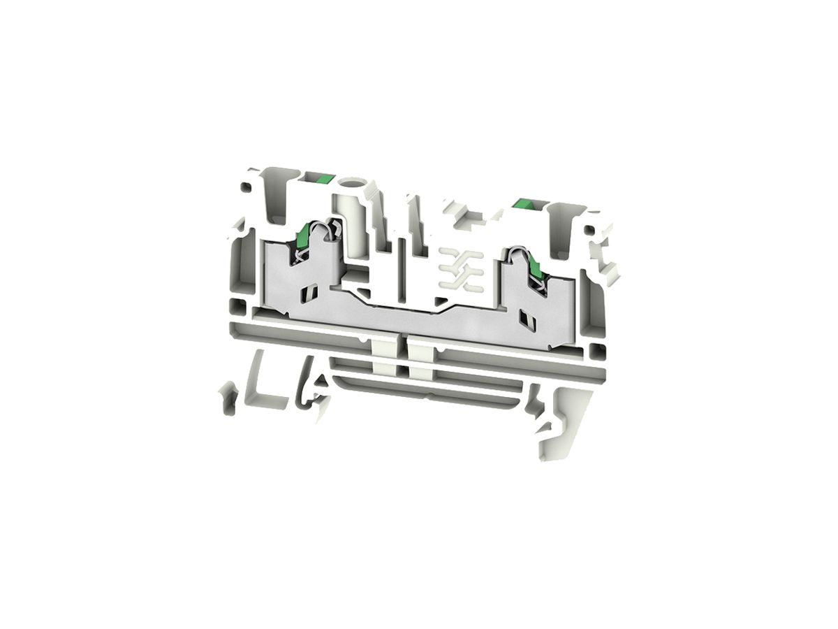 Durchgangs-Reihenklemme WM S2C 2.5mm² 24A 800V SNAP IN 2×1 TH35 gu
