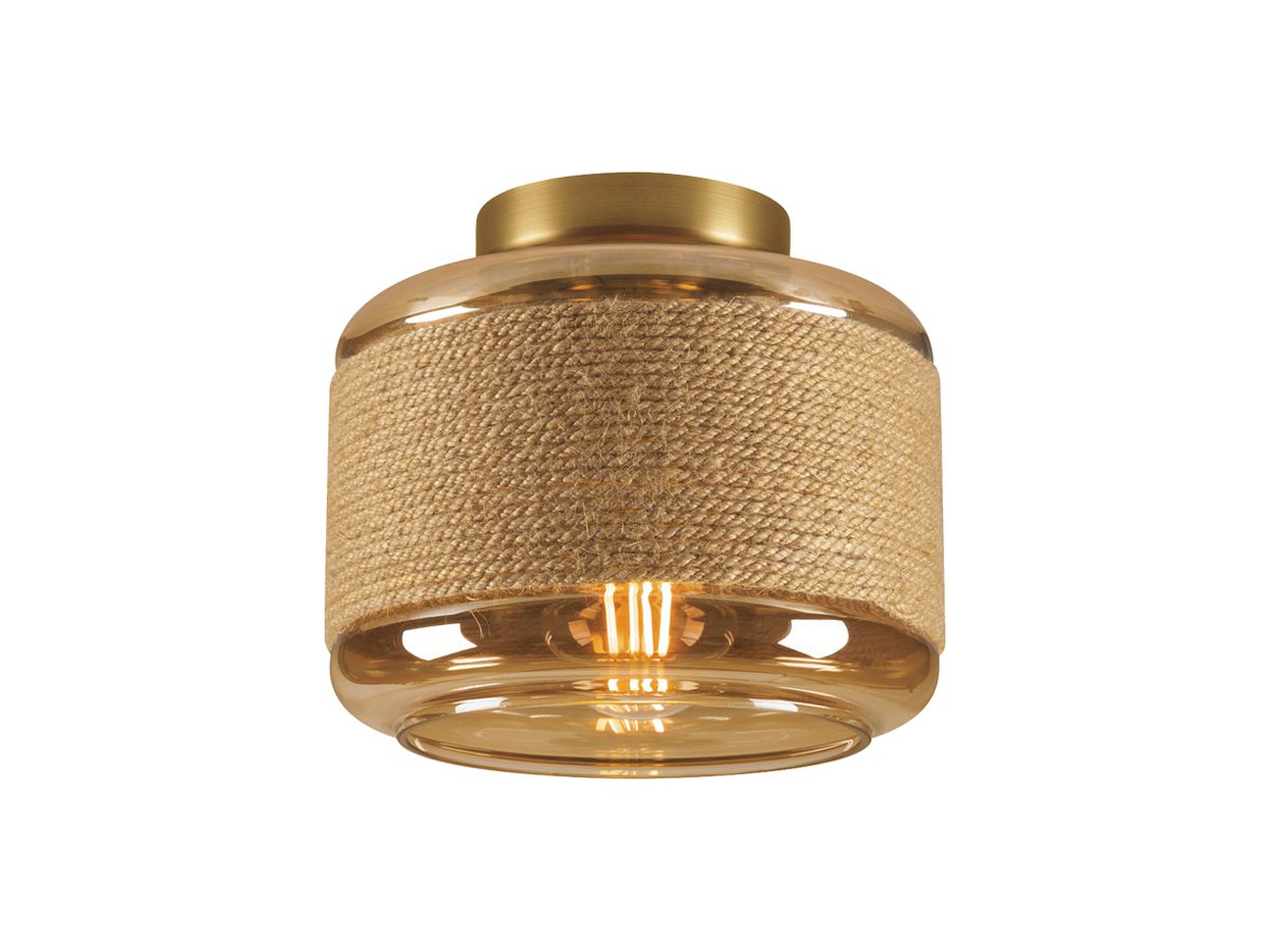 Decken-/Wandleuchte SLV PANTILO E27 1×0…15W Ø185mm Gold