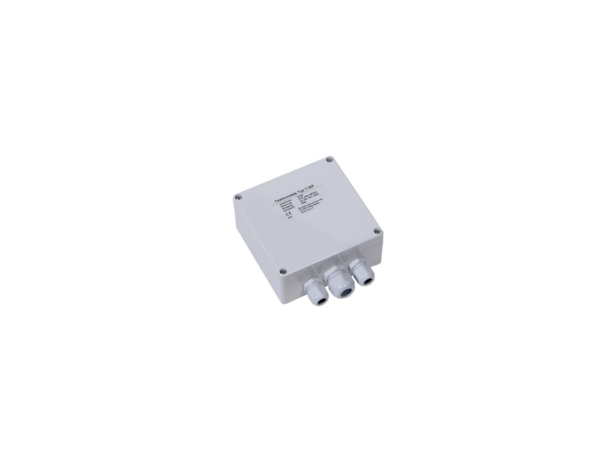 AP-Telefonrelais Wunderli T-SIP, PoE/48VDC, 2W (250V/10A), IP54