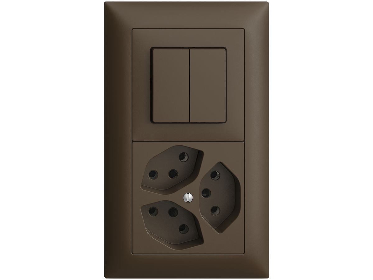 UP-Kombination EDIZIOdue 1/1P+3×T13 coffee