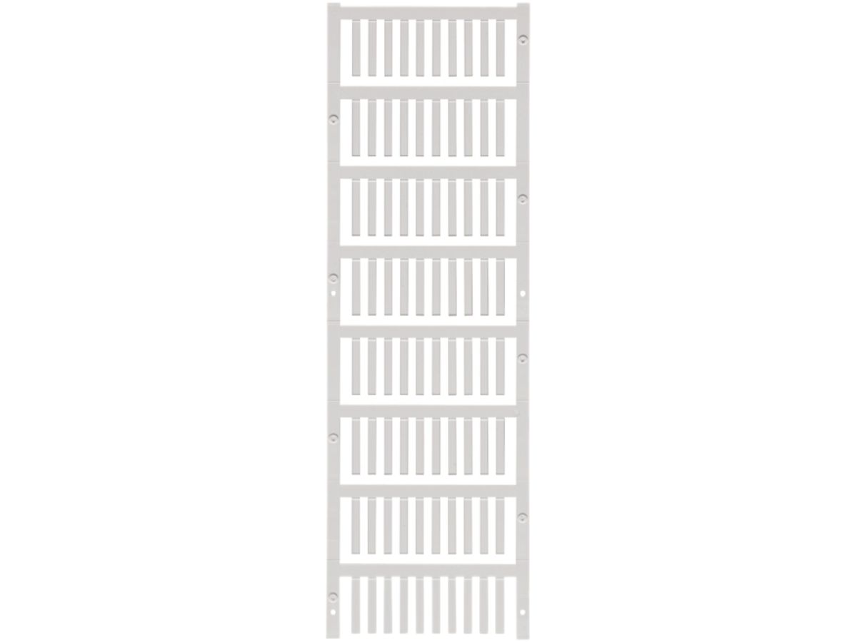 Leitermarkierer Weidmüller MultiCard VT SF für Ø1.2…1.6mm 21×3.2mm PA66 weiss