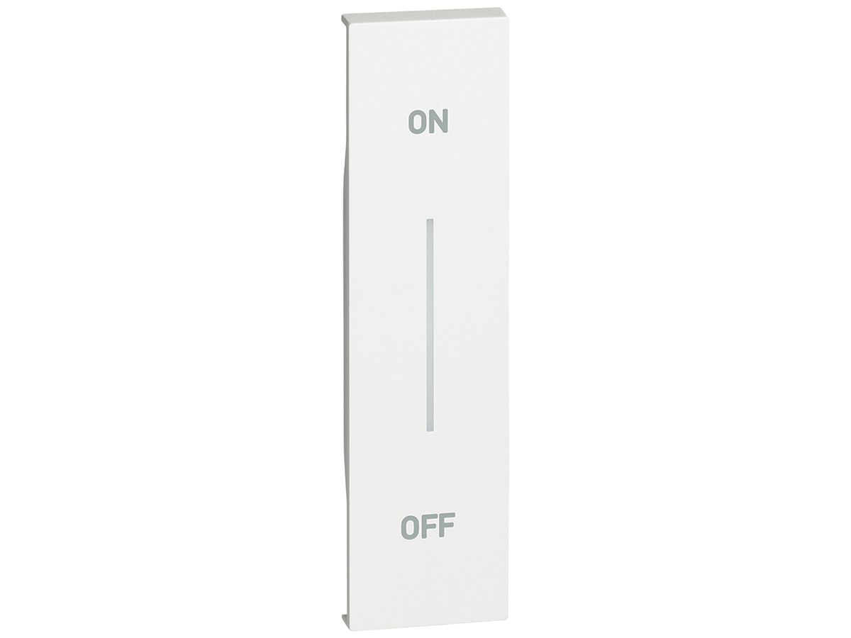 Tastenabdeckung Living Now für Tasten MyHOME 1 Modul mit Aufdruck ON-OFF weiss