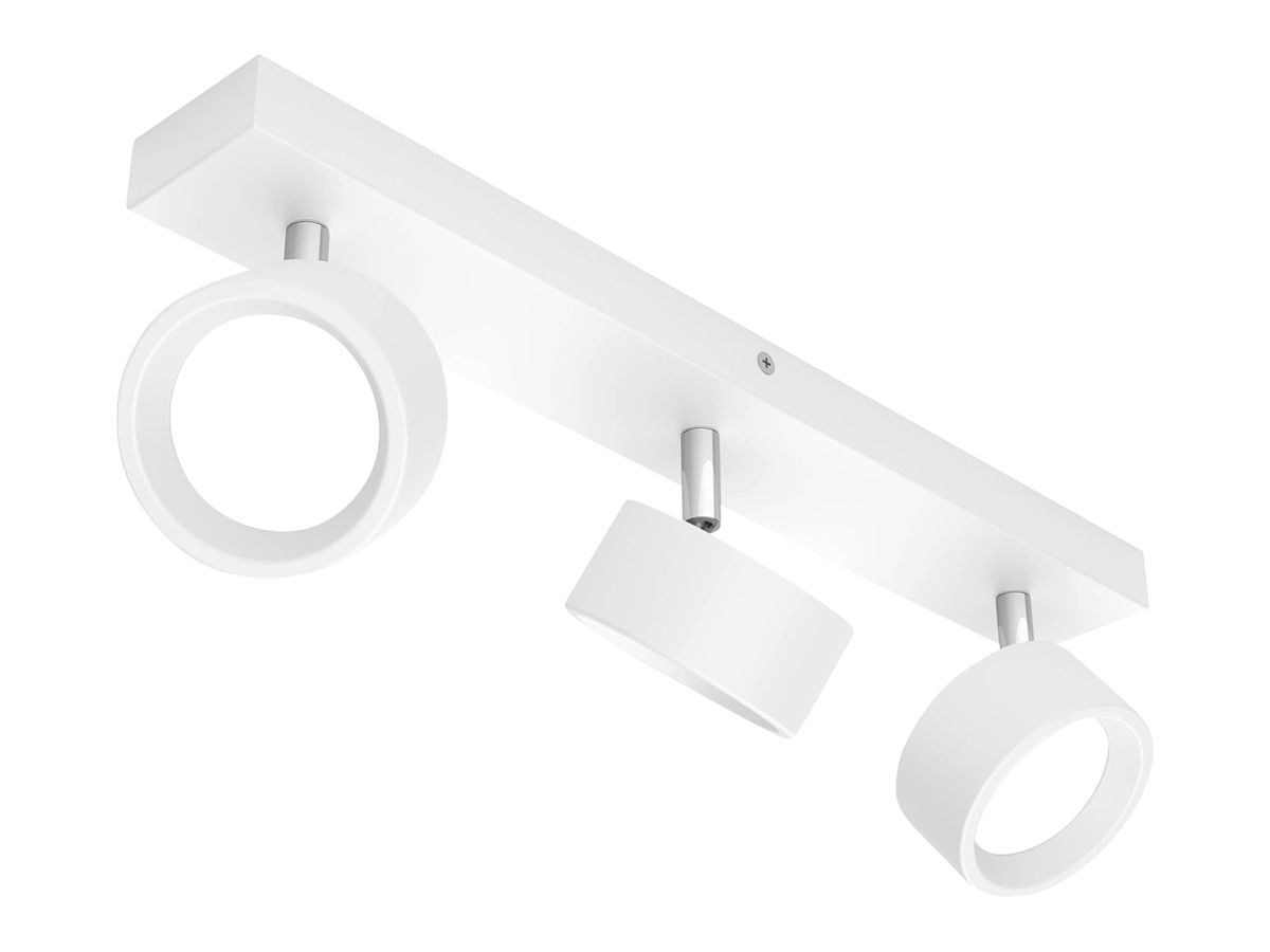 LED-Spot Philips Bracia 16.5W 1650lm 2700K 110° 430×80.5mm weiss 3×Spot