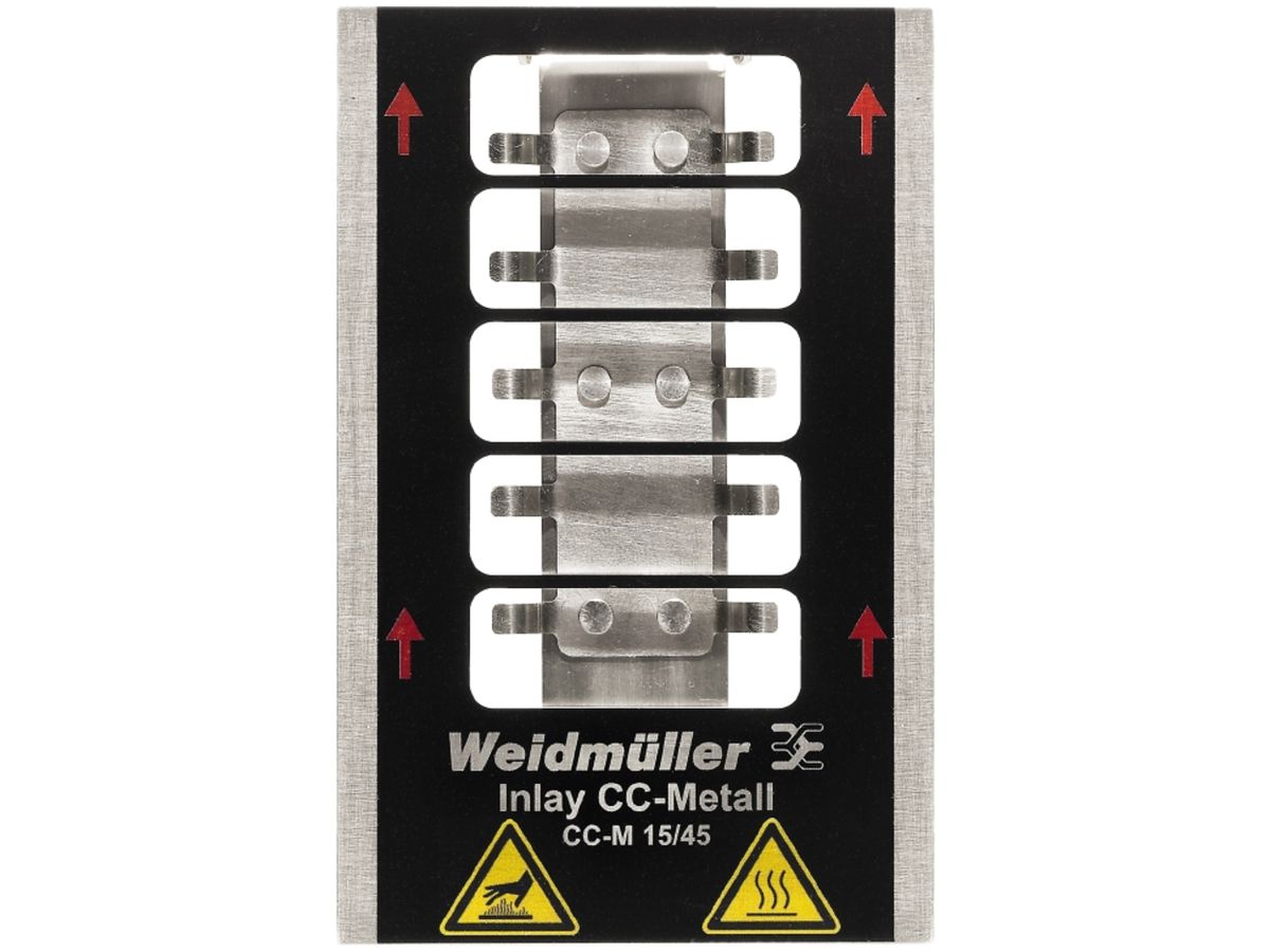 Inlay Weidmüller MetalliCard INLAY CC-M 15/45 für Gerätemarkierung