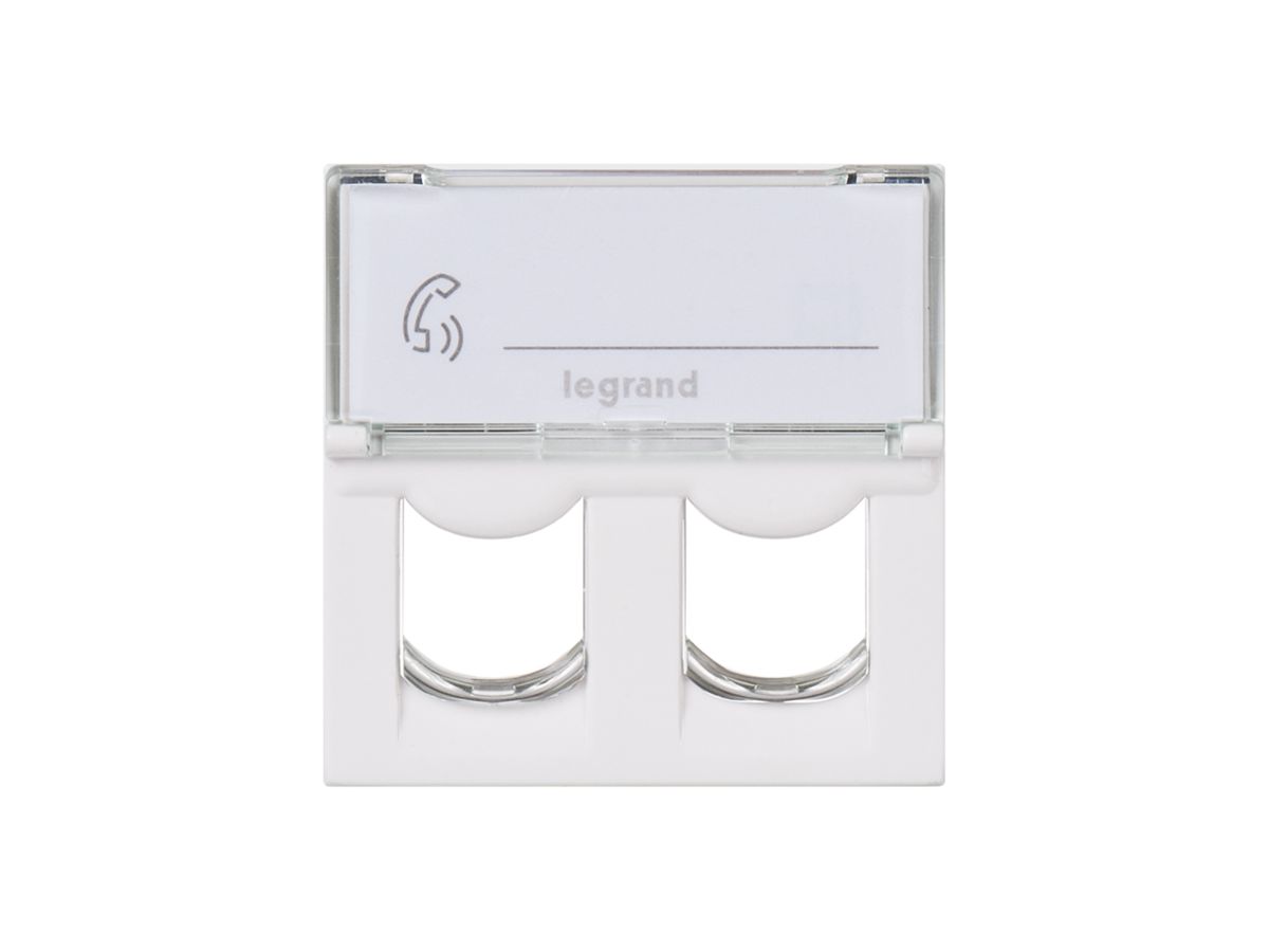 EB-Aufnahmeträger MOS 2×RJ45 weiss für Systimax