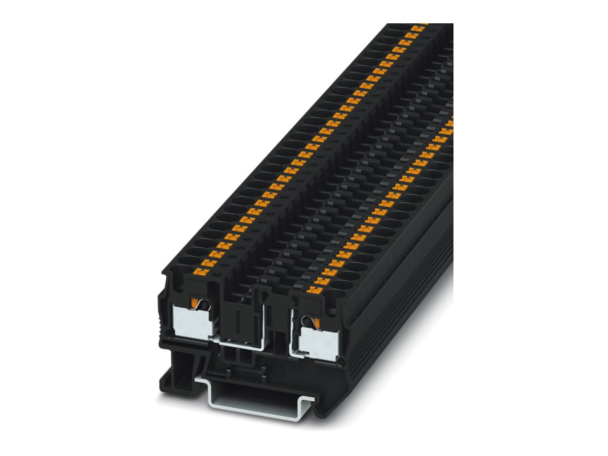 Sicherungsklemme 0.2…6mm² schwarz Push-in-Anschluss PT 4-FSI/F